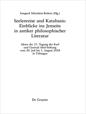 cover image of Seelenreise und Katabasis